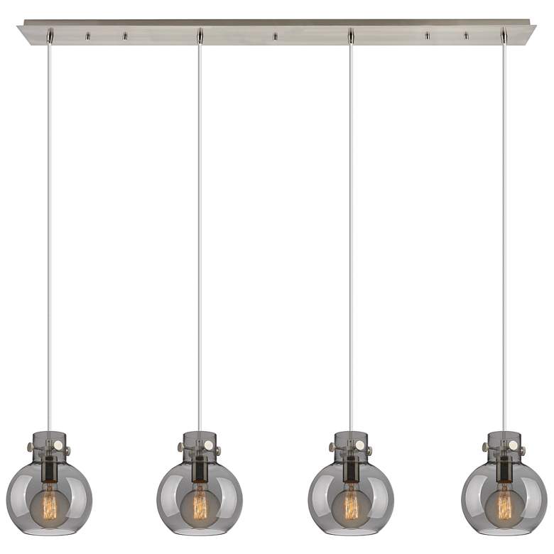 Image 1 Owego 7.13" Wide 3 Light Polished Nickel Multi Pendant With Clear Shad
