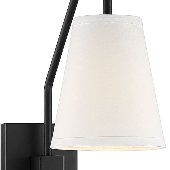 Image 3 Owen 1-Light Adjustable Wall Sconce in Matte Black more views