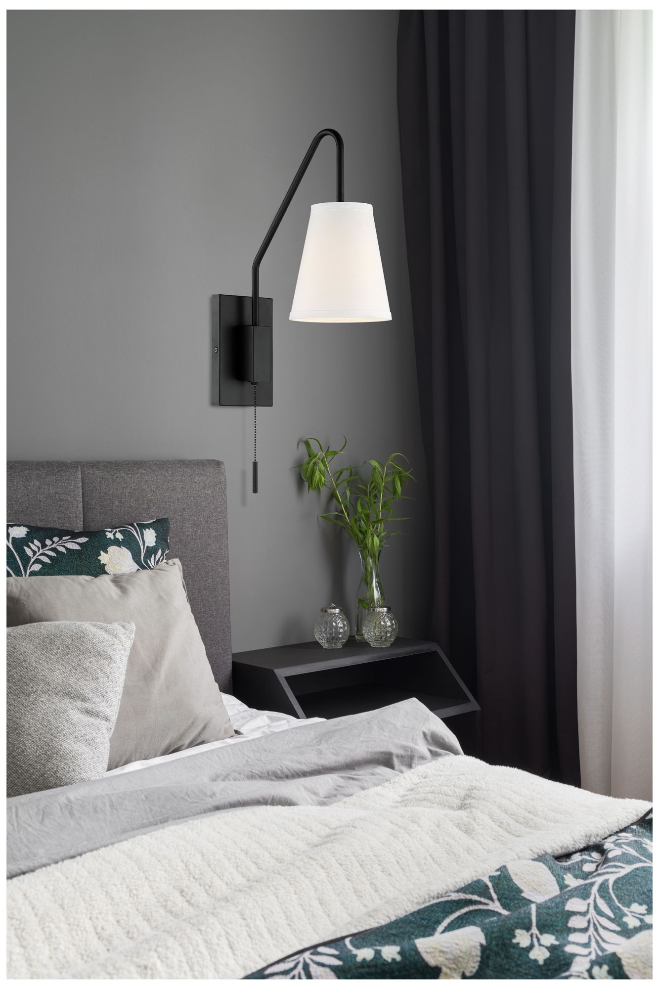 Image 7 Owen 1-Light Adjustable Wall Sconce in Matte Black more views