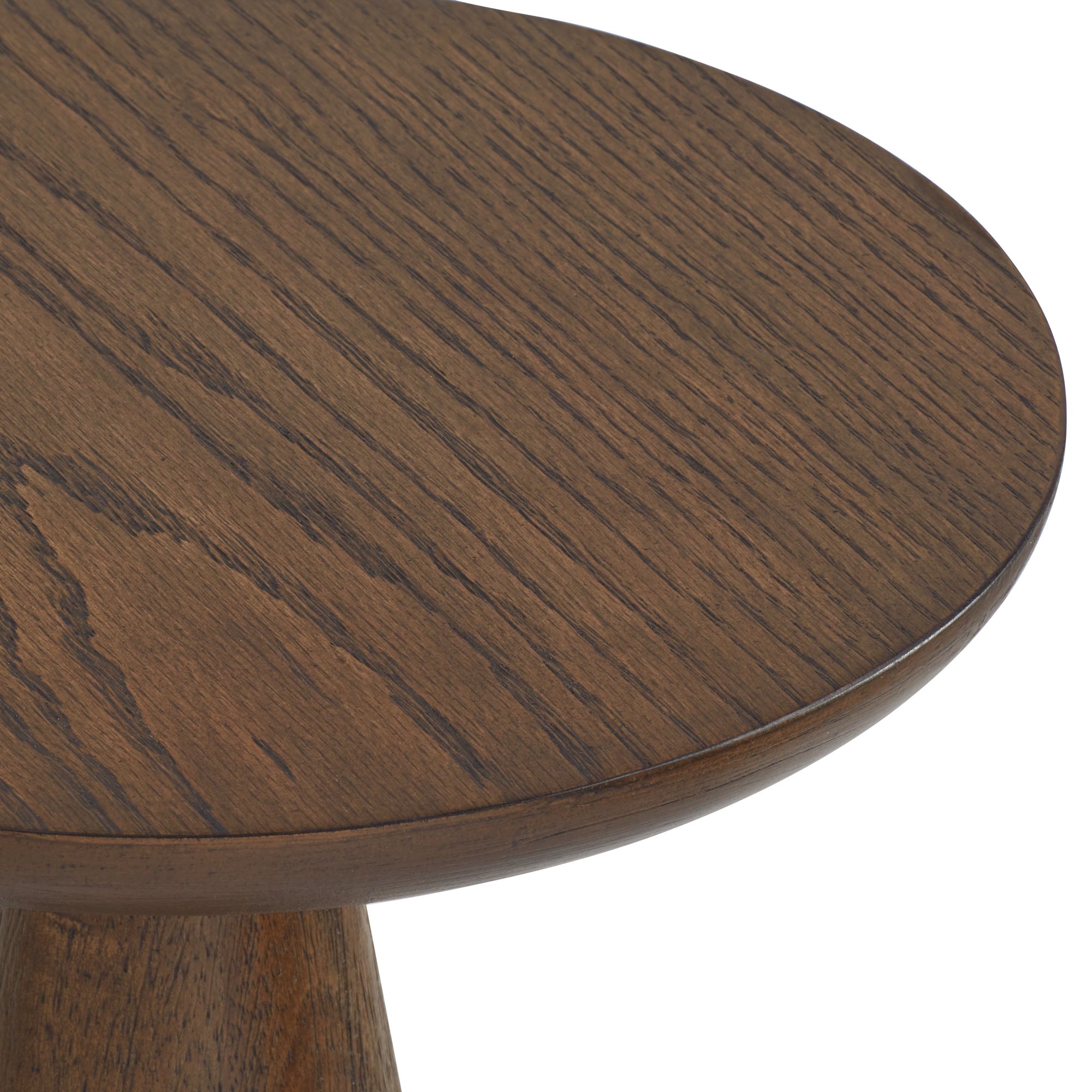 Image 2 Owen 20" High Rustic Modern Walnut Finish Wood Pub Style Side Table more views