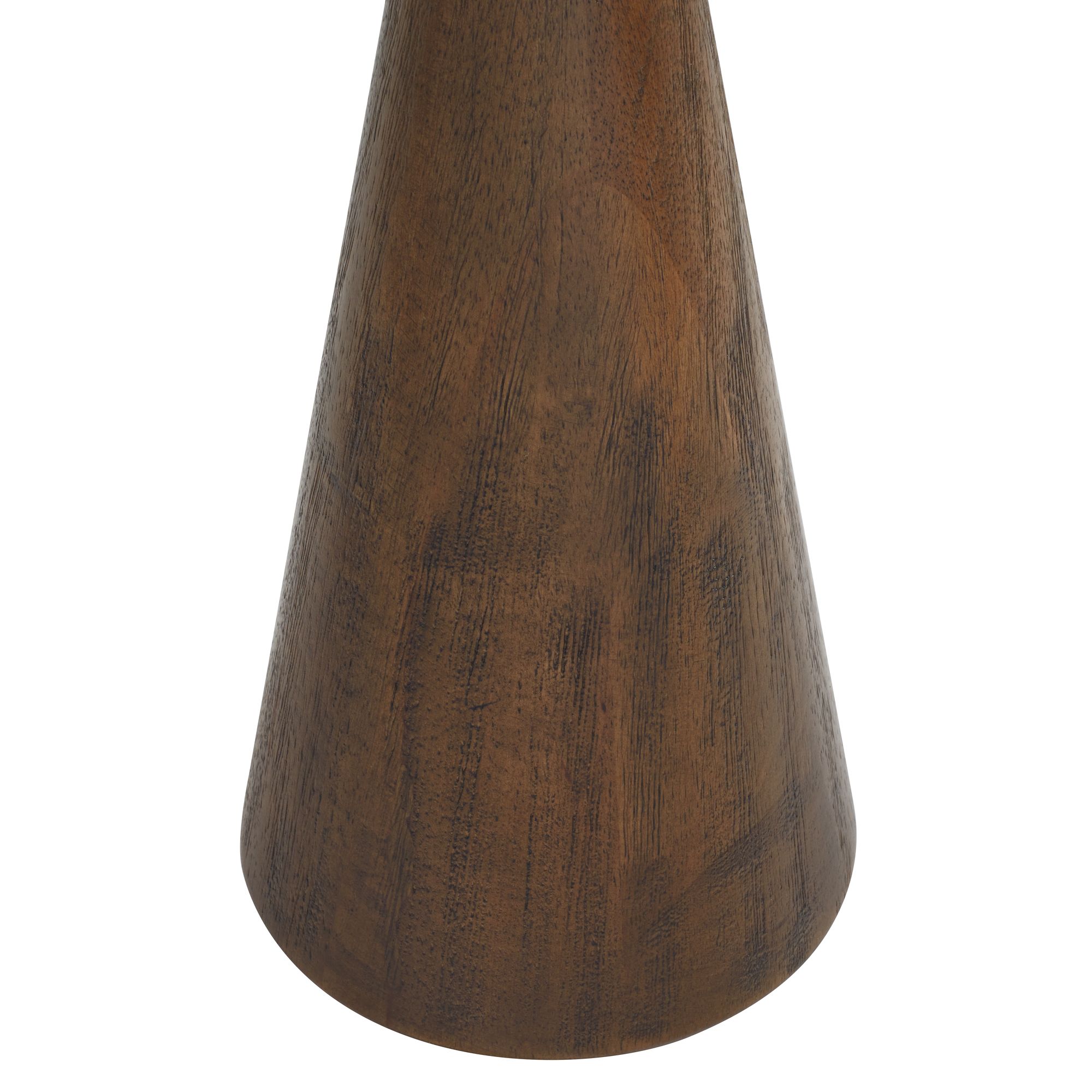 Image 3 Owen 20" High Rustic Modern Walnut Finish Wood Pub Style Side Table more views