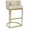 Owen Leather Bar Stool (Cappuccino)