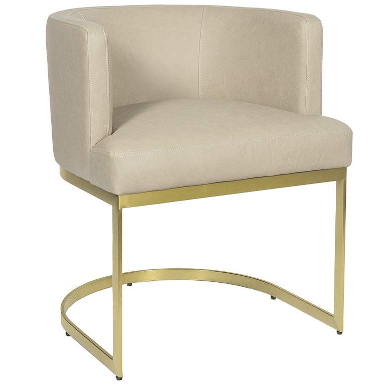 Image 1 Owen Leather Dining Chair (Cappuccino)