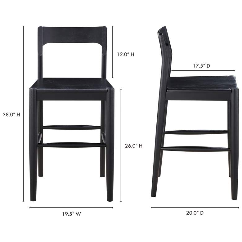 Image 6 Owing Counter Stool Black more views