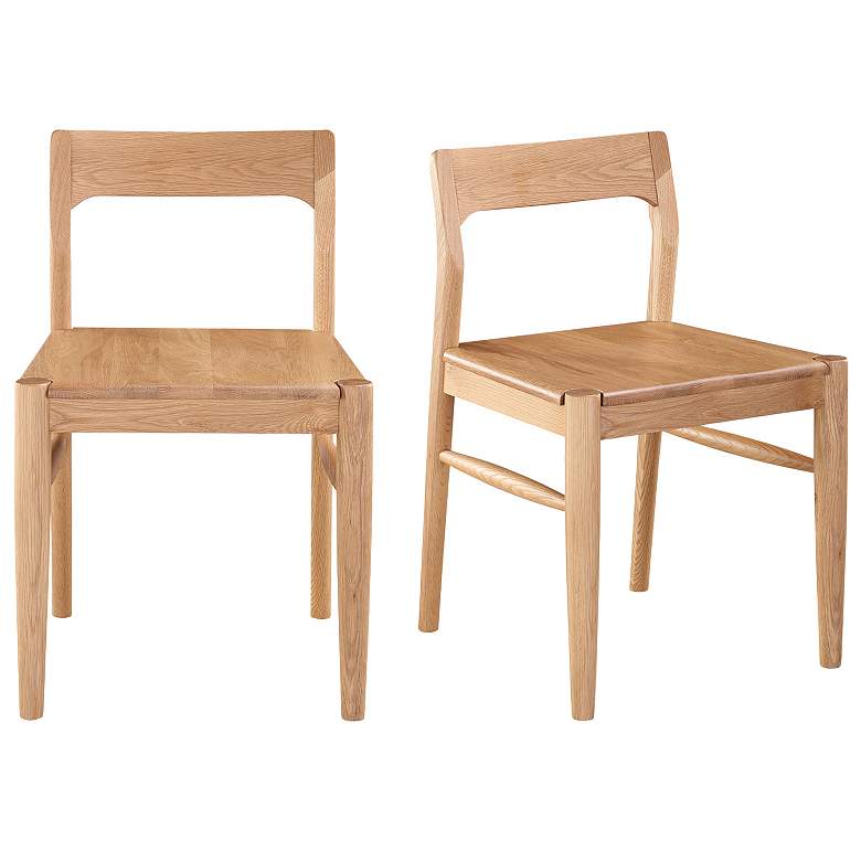 Image 1 Owing Dining Chair Natural Oak - Set Of Two