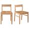 Owing Dining Chair Natural Oak - Set Of Two