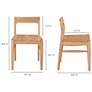 Owing Dining Chair Natural Oak - Set Of Two