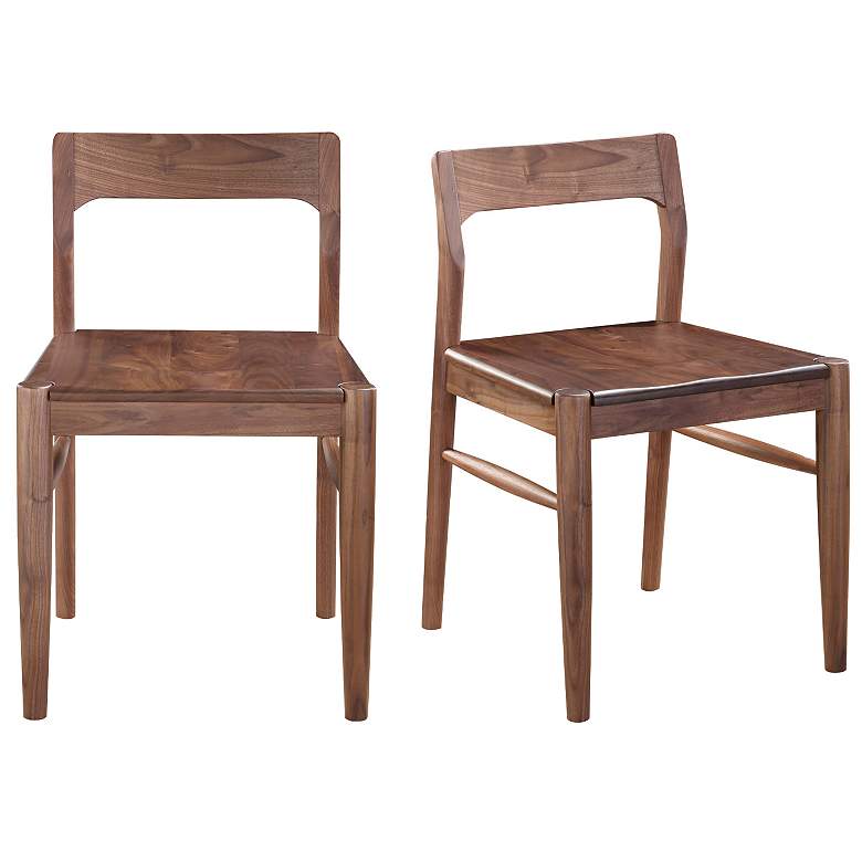 Image 1 Owing Dining Chair Walnut Brown - Set Of Two