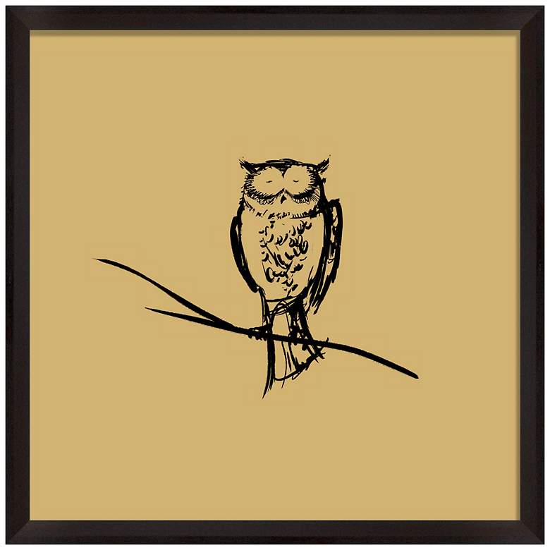Image 1 Owl 11 inch Square Silhouette Wall Art
