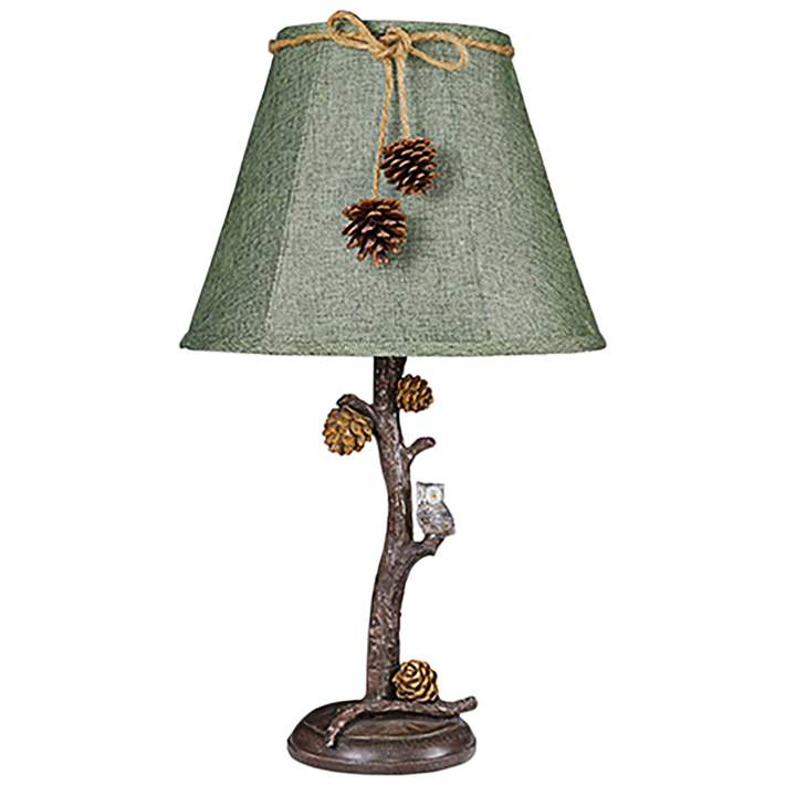 French Pine Cone Table Lamp