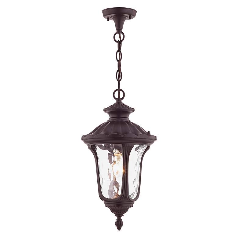 Image 3 Oxford 1 Light Bronze Outdoor Pendant Lantern more views