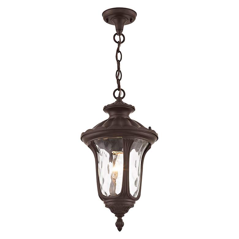 Image 5 Oxford 1 Light Bronze Outdoor Pendant Lantern more views