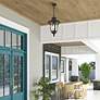 Oxford 1 Light Bronze Outdoor Pendant Lantern