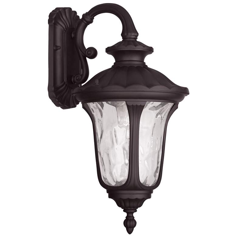 Image 2 Oxford 1 Light Bronze Outdoor Wall Lantern