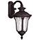 Oxford 1 Light Bronze Outdoor Wall Lantern