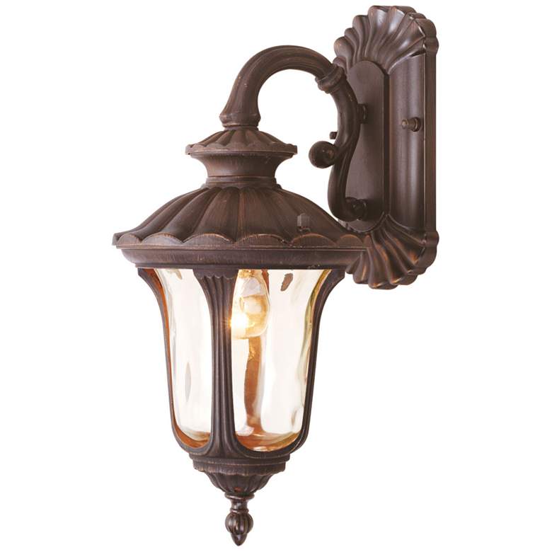 Image 1 Oxford 1 Light Imperial Bronze Outdoor Wall Lantern