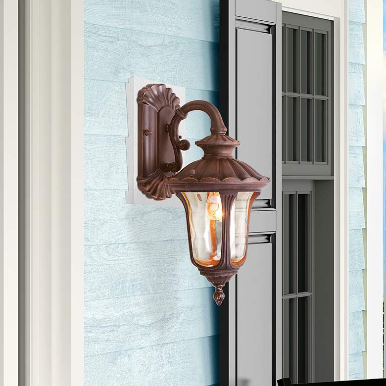 Image 6 Oxford 1 Light Imperial Bronze Outdoor Wall Lantern more views