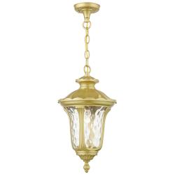 Oxford 1 Light Soft Gold Outdoor Medium Pendant Lantern