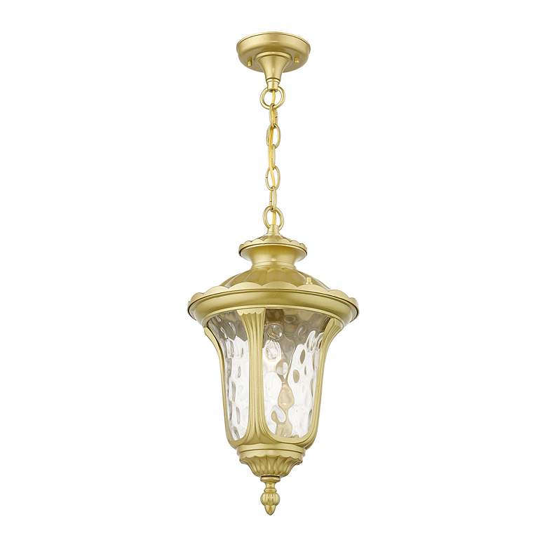 Image 4 Oxford 1 Light Soft Gold Outdoor Medium Pendant Lantern more views