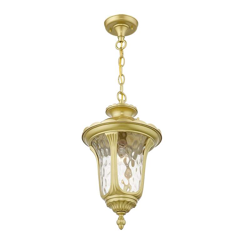 Image 5 Oxford 1 Light Soft Gold Outdoor Medium Pendant Lantern more views