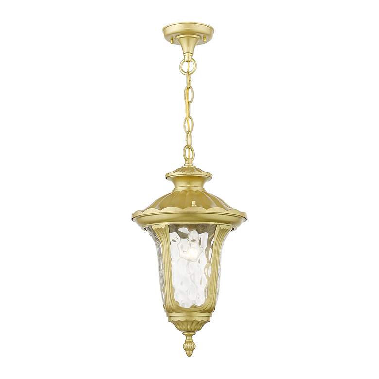 Image 6 Oxford 1 Light Soft Gold Outdoor Medium Pendant Lantern more views