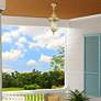 Oxford 1 Light Soft Gold Outdoor Medium Pendant Lantern