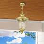 Oxford 1 Light Soft Gold Outdoor Medium Pendant Lantern