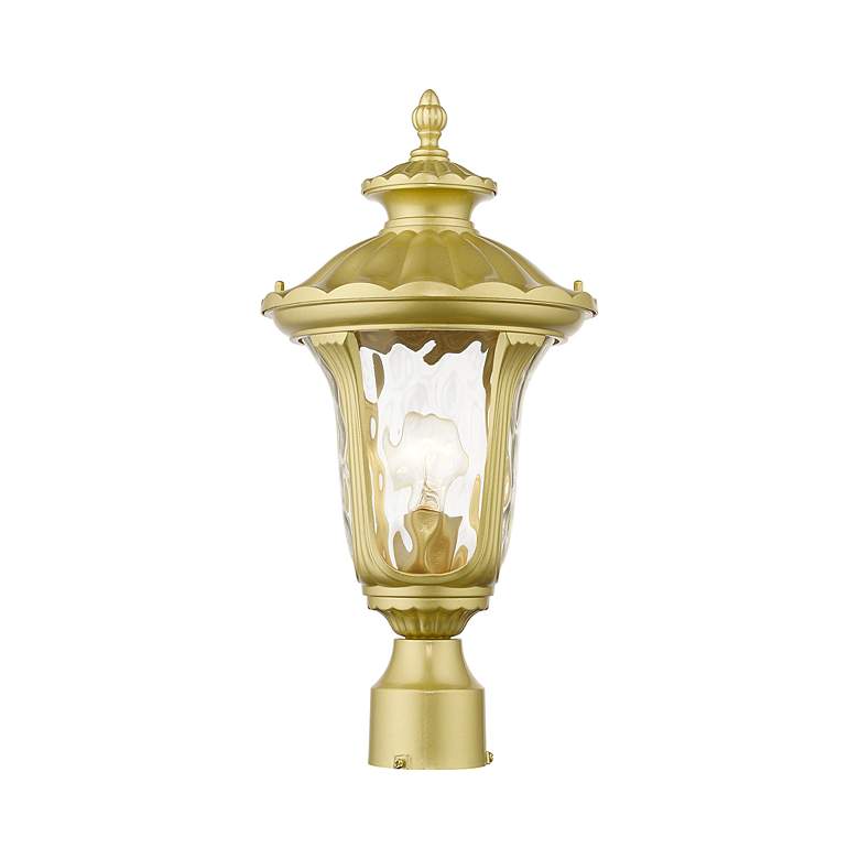 Image 4 Oxford 1 Light Soft Gold Outdoor Medium Post Top Lantern more views