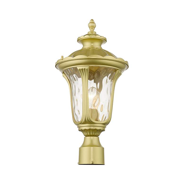 Image 5 Oxford 1 Light Soft Gold Outdoor Medium Post Top Lantern more views