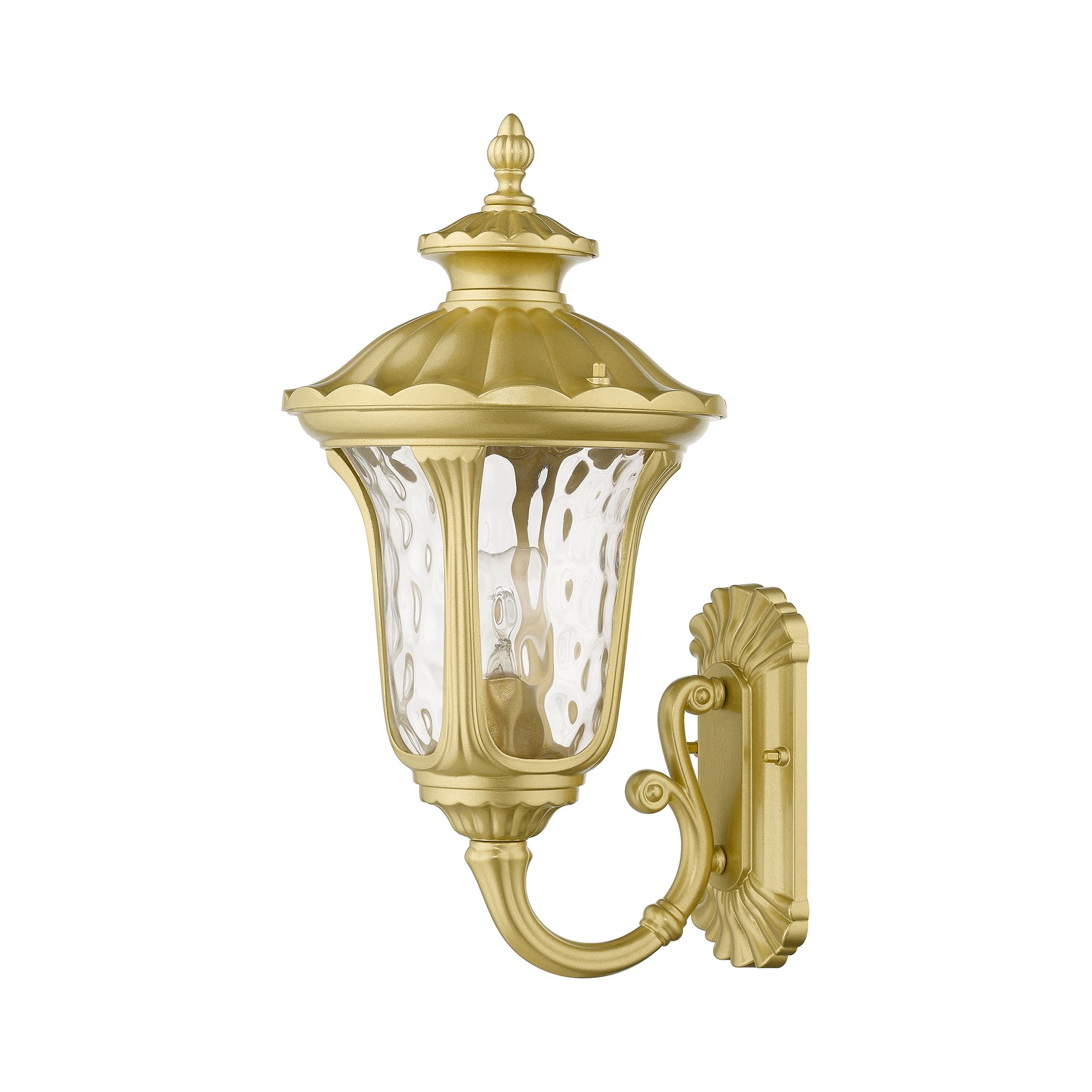 Image 3 Oxford 1 Light Soft Gold Outdoor Medium Wall Lantern more views