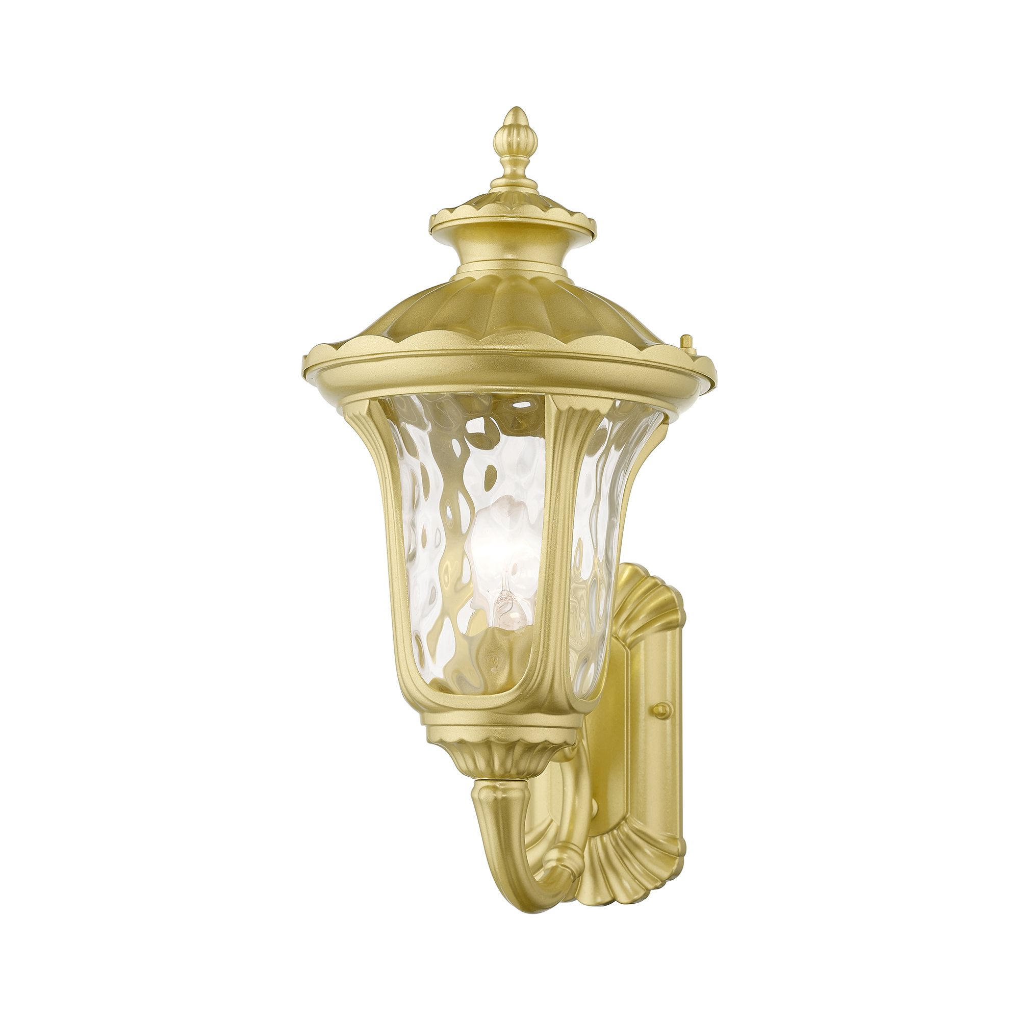 Image 5 Oxford 1 Light Soft Gold Outdoor Medium Wall Lantern more views
