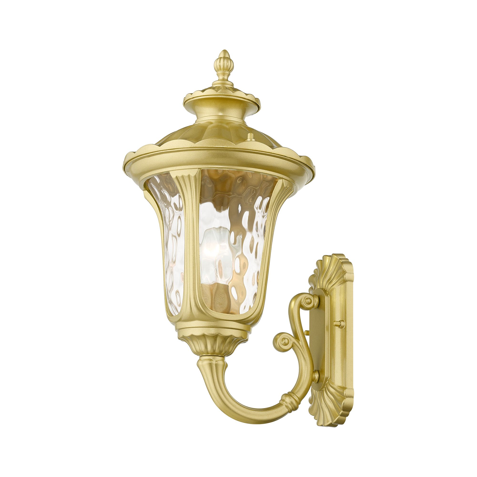 Image 6 Oxford 1 Light Soft Gold Outdoor Medium Wall Lantern more views