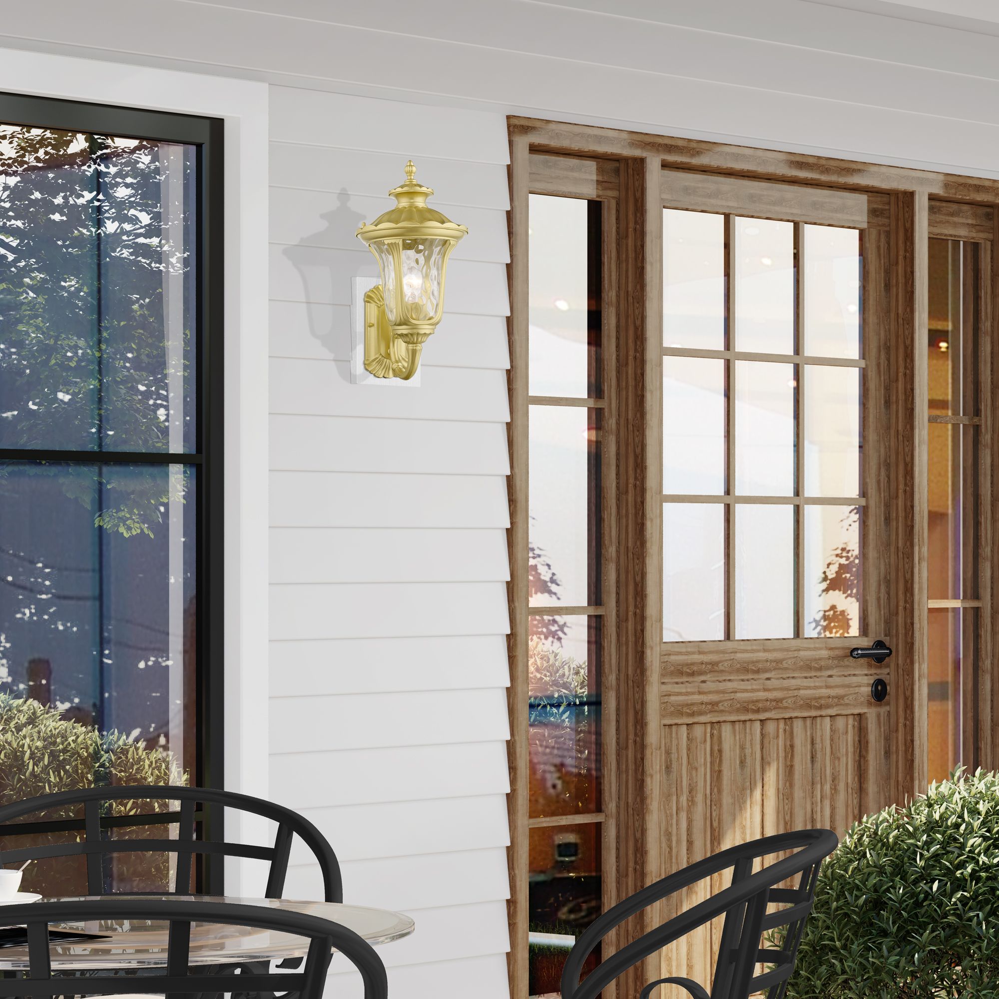 Oxford 1 Light Soft Gold Outdoor Medium Wall Lantern