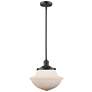 Oxford 11 3/4" Wide Bronze Mini Pendant with White Glass