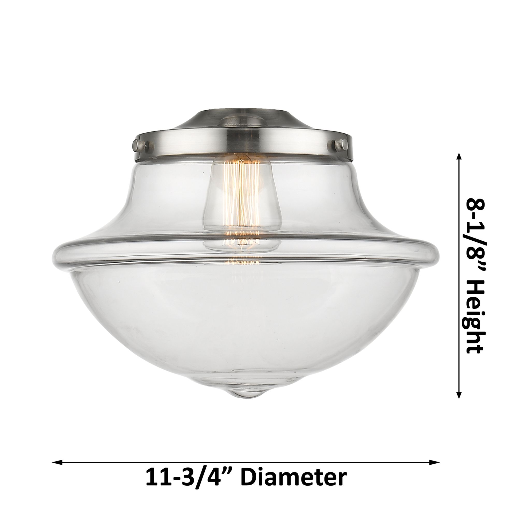Image 4 Oxford 11 3/4" Wide Brushed Brass LED Ceiling Light more views