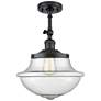 Oxford 11 3/4" Wide Matte Black Ceiling Light