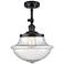 Oxford 11 3/4" Wide Matte Black Ceiling Light