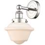 1_Oxford 11" High Polished Nickel and Matte White Wall Sconce