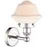 2_Oxford 11" High Polished Nickel and Matte White Wall Sconce more views
