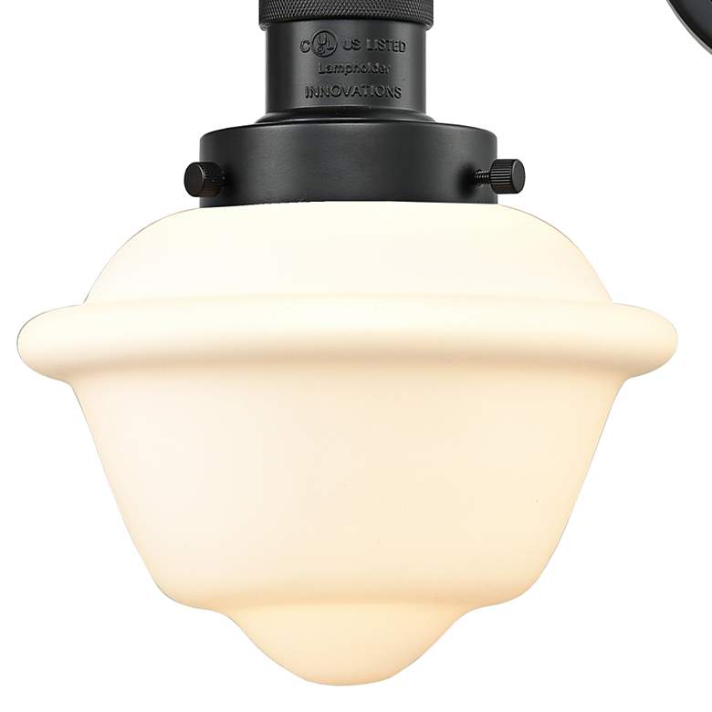 Image 2 Oxford 12" High Matte Black 2-Light LED Wall Sconce more views