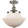 Oxford 12" Wide Polished Nickel Ceiling Light