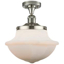 Oxford 12" Wide Polished Nickel Ceiling Light