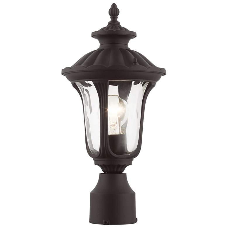 Image 1 Oxford 15.5-in H Bronze Post Lantern