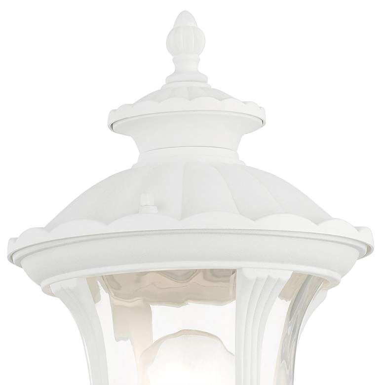 Image 2 Oxford 15 1/2 inch High White Upward Lantern Outdoor Wall Light more views