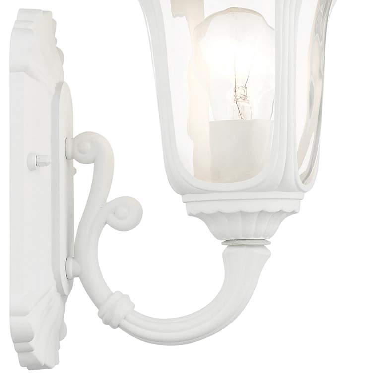Image 3 Oxford 15 1/2" High White Upward Lantern Outdoor Wall Light more views