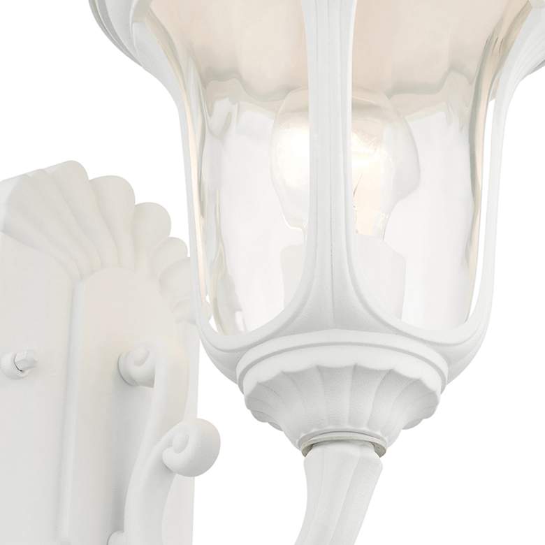 Image 4 Oxford 15 1/2" High White Upward Lantern Outdoor Wall Light more views