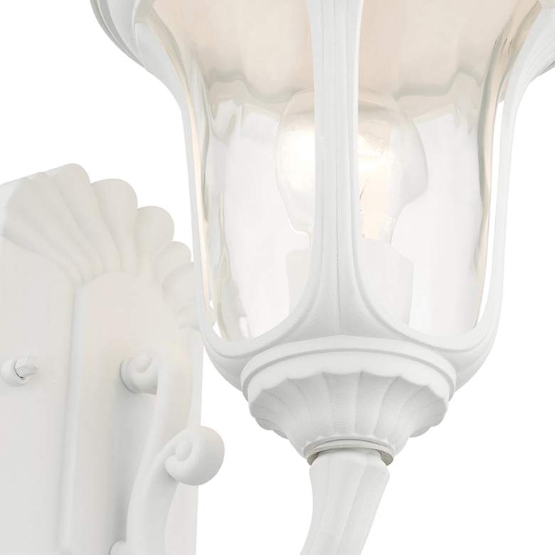 Image 4 Oxford 15 1/2 inch High White Upward Lantern Outdoor Wall Light more views