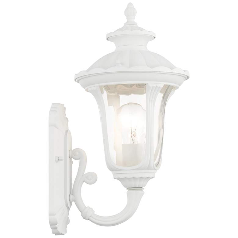 Image 5 Oxford 15 1/2 inch High White Upward Lantern Outdoor Wall Light more views