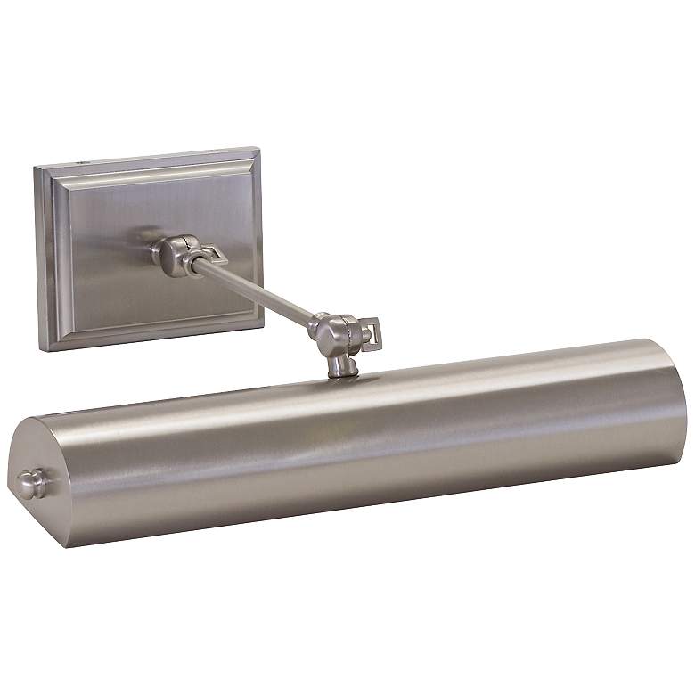 Image 1 Oxford 16" Wide Satin Nickel Direct Wire LED Picture Light