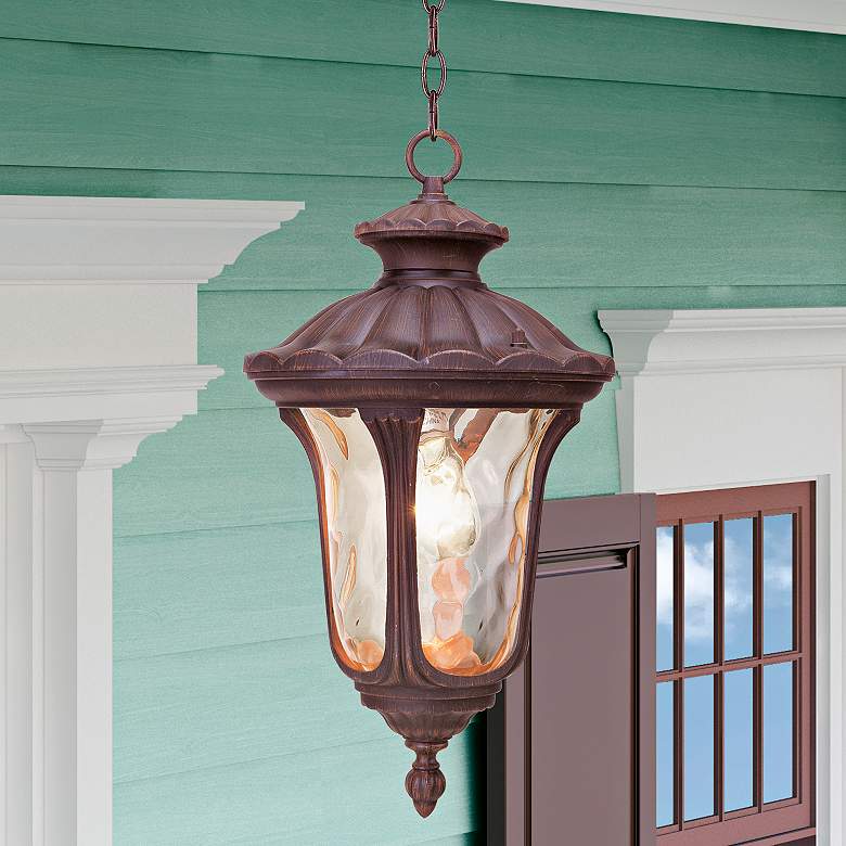 Image 2 Oxford 17 1/2" High Imperial Bronze Outdoor Hanging Light